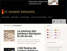 Tablet Screenshot of lejambonespagnol.com